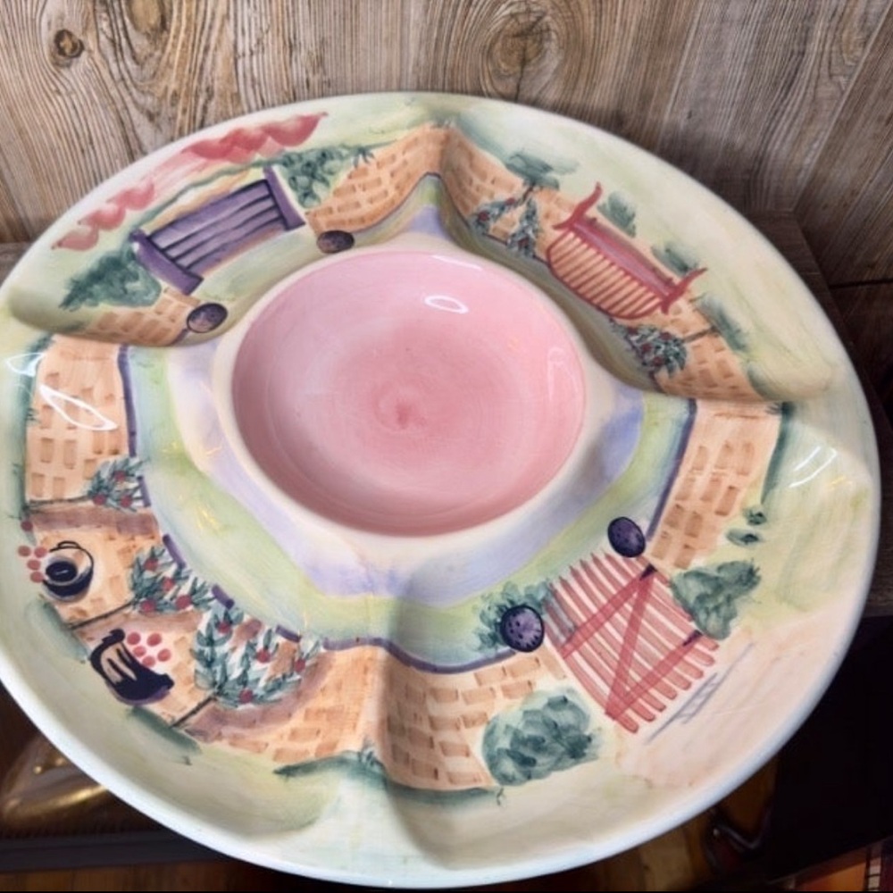 ‼️SOLD‼️ Michal Sparks chip and dip tray.